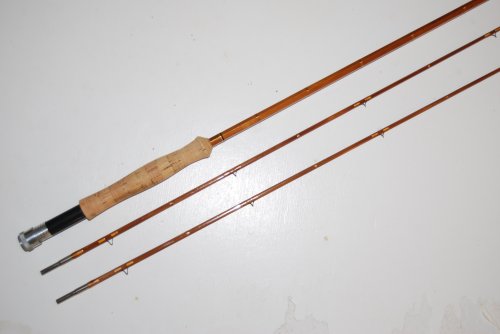 90 E.C. POWELL 2/2. 4 3/4 oz. #6/7 line. A-8 X 1/6 action. HB. Circa 1946. Factory Bag & Brass-capped Alum. Tube. SOLD